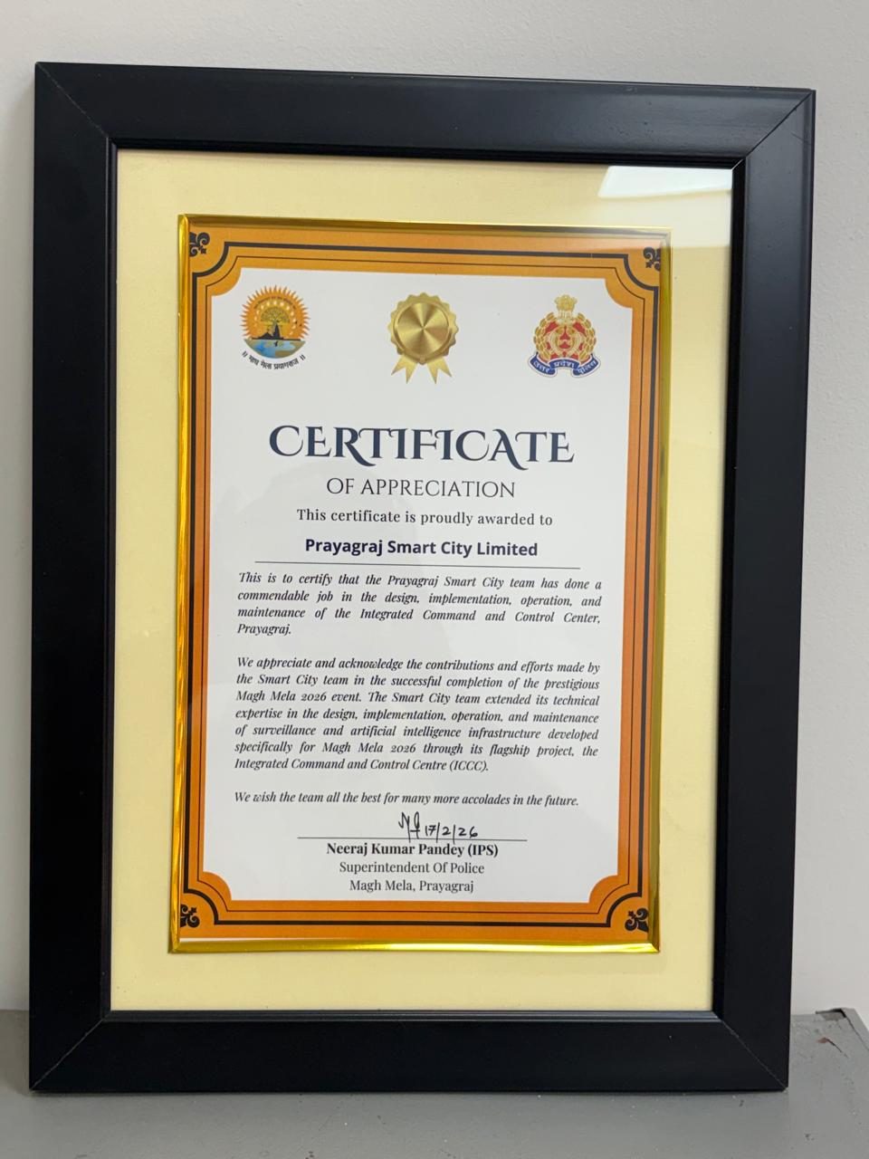 Certificate Of Appreciation